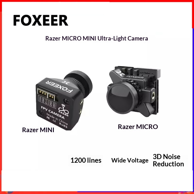 Drone Battery High Voltage - Telecamera FPV FOXEER Razer MICRO Ultra-leggera