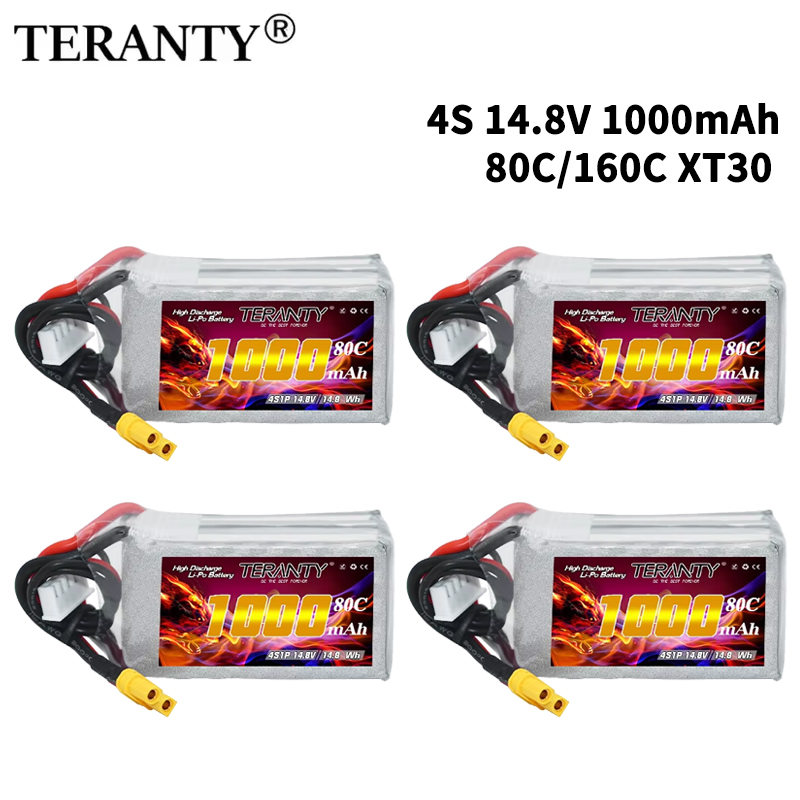 Drone Battery Connector - Batteria Lipo TERANTY 4S 1000mAh 14.8V