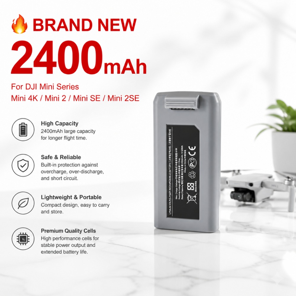 Drone Battery Smart - Batteria da 2400mAh per DJI Mini
