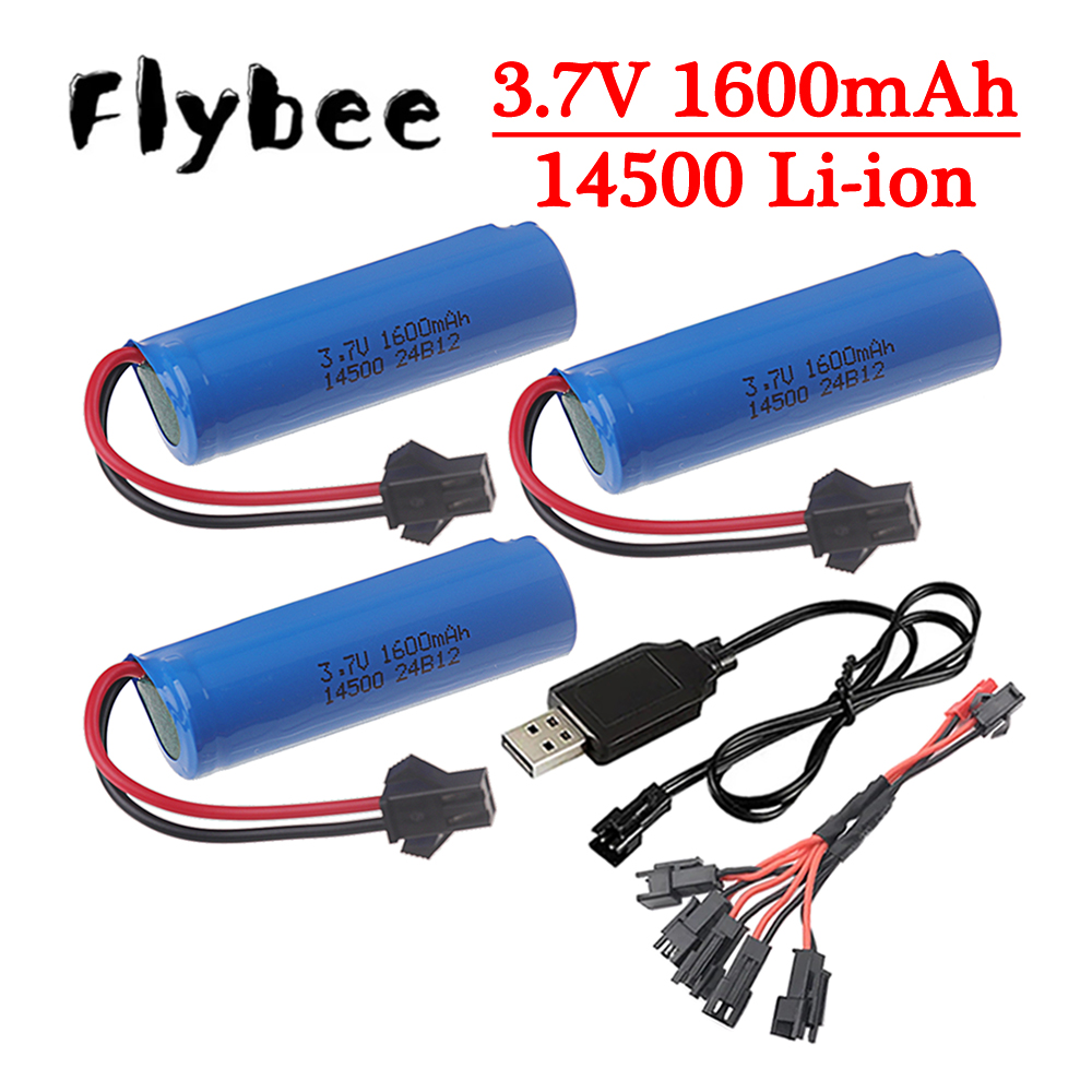 Drone Battery Li-Ion - Batteria Lipo originale 3.7v 14500 1600mAh