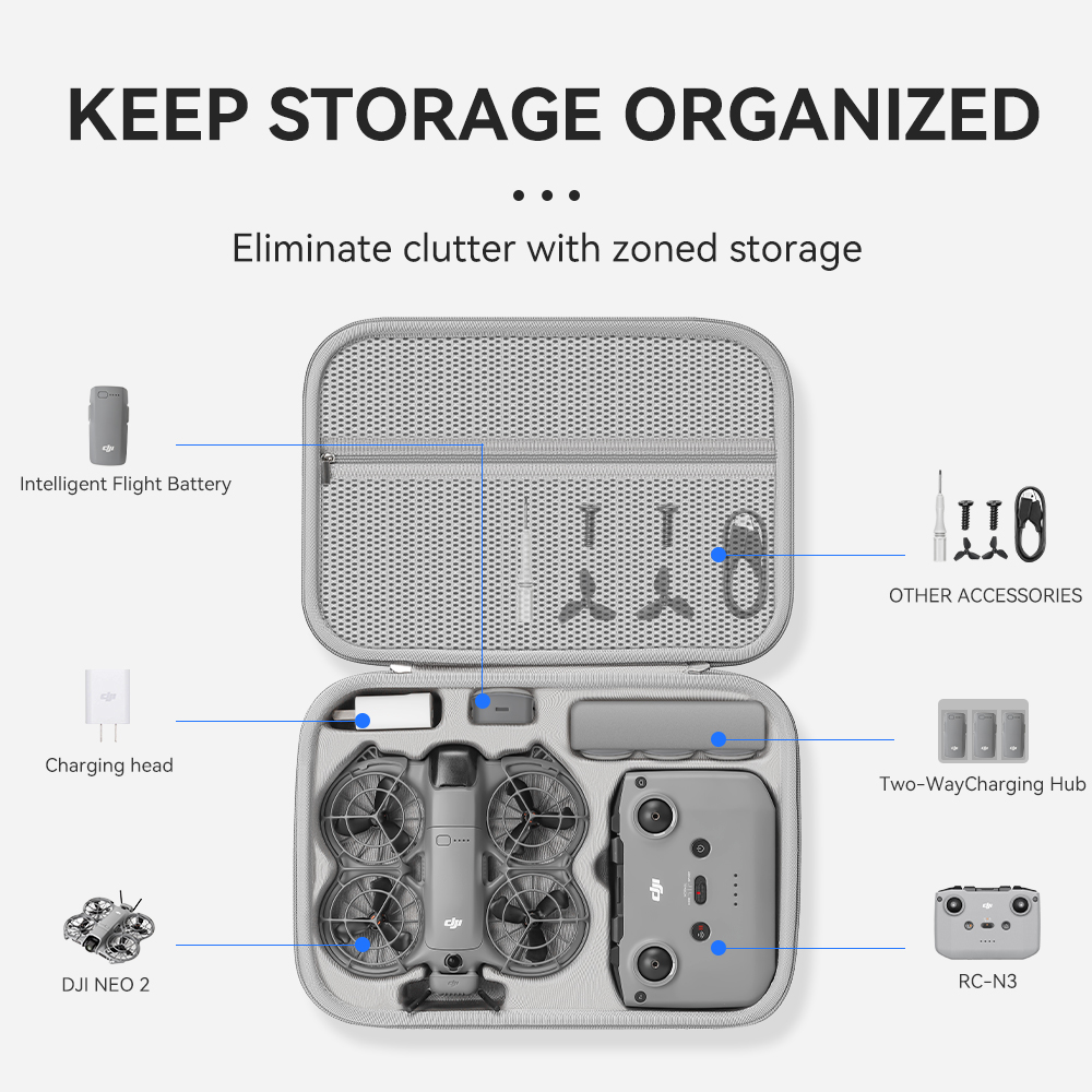 XFJI Borsa organizer da viaggi - Drone Battery Bag recensione e prezzo