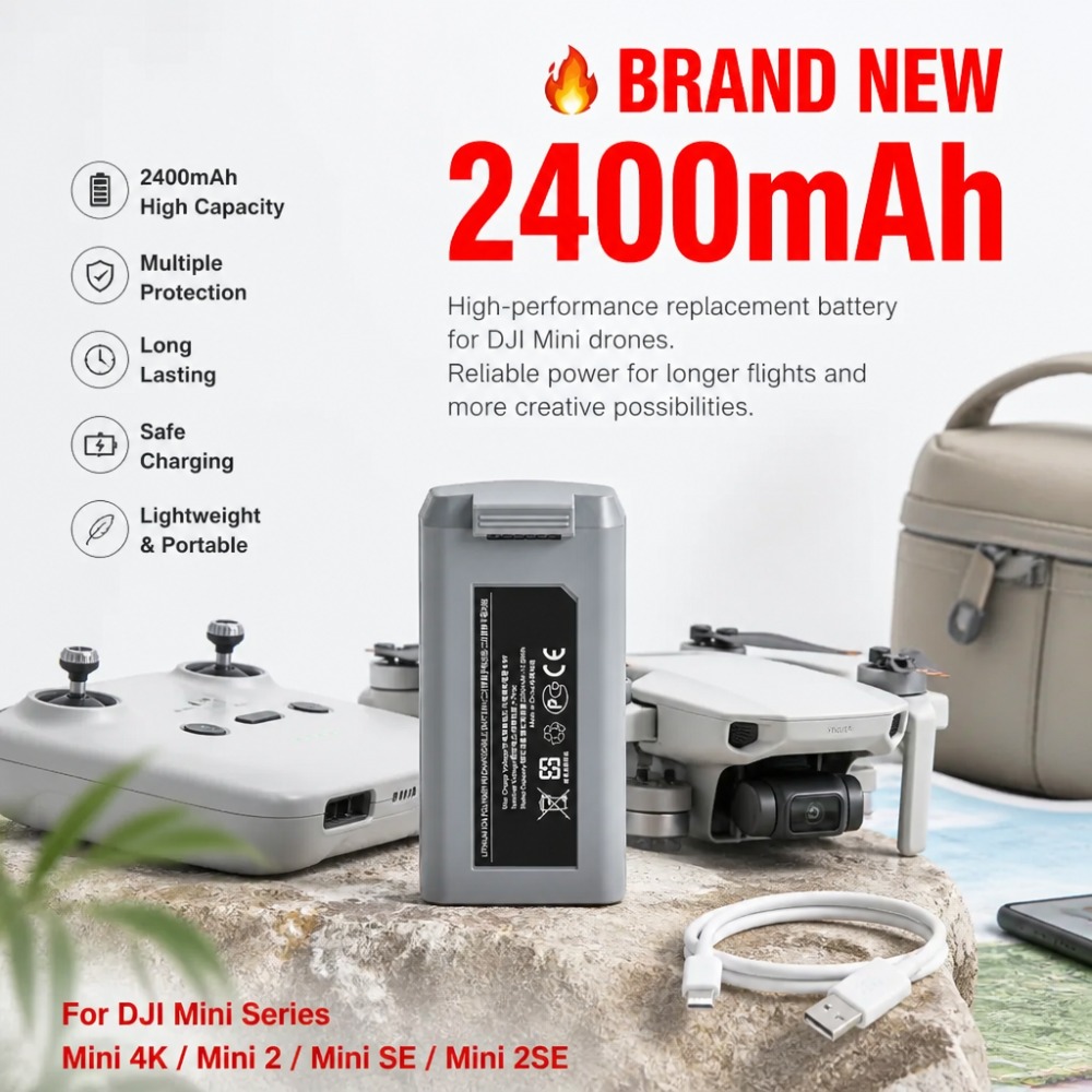 Batteria da 2400mAh per DJI Mi - Drone Battery Smart recensione e prezzo